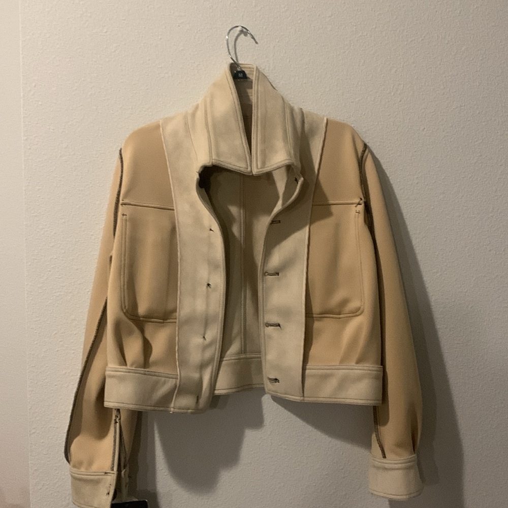 TT: Marc Jacobs New York Women's Cream/ Tan Jacket - Picture 10 of 13